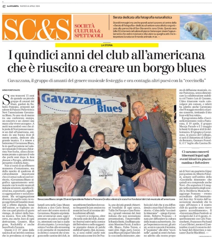 I quindici anni del club