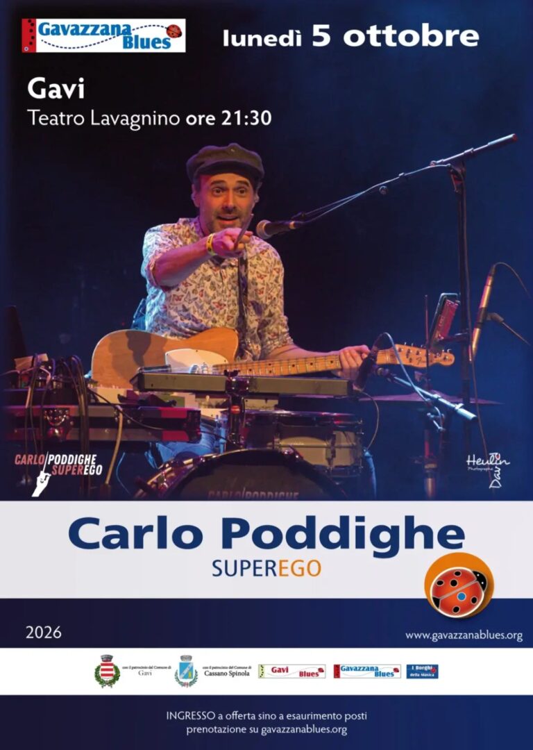 Carlo Poddighe Superego – Lunedì 5 ottobre – Teatro Civico “Lavagnino”